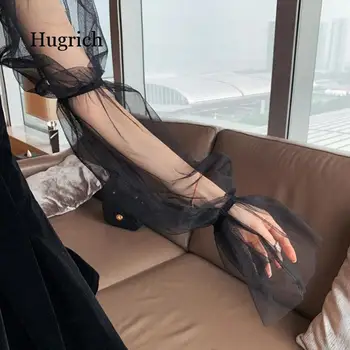 Pavasario 2020 Gotikos Seksualus Harajuku Juoda Moterų Mini Suknelės Seksualus Klubas Punk Akių Sluoksniuotos Rankovėmis Moteriška Suknelė Off Peties Vestidos