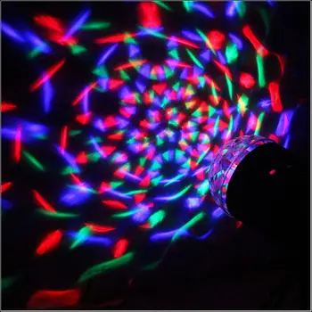 RGB 3W Kristalų Magija Kamuolys LED Lazeris Scenos Apšvietimo Efektas Kalėdų Šalis, Diskoteka, DJ Baras Apšvietimo Lemputė Rodo, kad ES ir JAV Plug