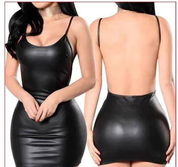 2021 Naujų Karšto Moterų Ponios Mados Backless Mini Suknelė Vakarėlis Clubwear Plius Dydis Seksuali Pagunda Naktinių Drabužių