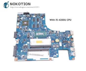NOKOTION Nešiojamojo kompiuterio motininė Plokštė Lenovo Ideapad G40-70 Pagrindinė plokštė ACLU1 ACLU2 NM-A271 DDR3L SR1EN I5-4200U CPU E5 M230 2GB