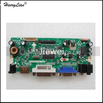 HENRYLIAN (Jiewei) HDMI+DVI+VGA+Garso LCD Valdiklio plokštės Rinkinys M101NWT2 B101AW03 V0 1024x600 LED Panel 