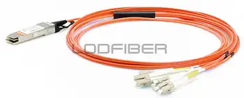 LODFIBER 2m (7ft) QSFP-8LC-D-AOC-2M H-3-C Suderinama 40G QSFP+ 4 LC Duplex Breakout Aktyvus Optinis Kabelis