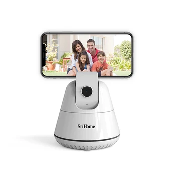 Srihome SH006 HD 720P Smart Auto Fotografavimas Selfie Stick Trikojis 360° Sukimosi AI Objektyvas Auto Humanoidų Stebėjimo kamerų Telefono Turėtojas