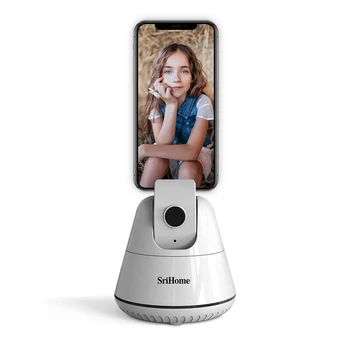 Srihome SH006 HD 720P Smart Auto Fotografavimas Selfie Stick Trikojis 360° Sukimosi AI Objektyvas Auto Humanoidų Stebėjimo kamerų Telefono Turėtojas