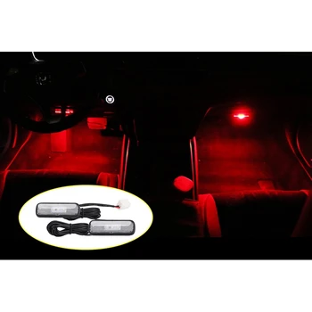 2VNT Automobilio Šviesos diodų (LED) Salono Atmosfera, Šviesos, Apdailos Lempos Aplinkos Koja Šviesos Honda Civic 10 2018-2020