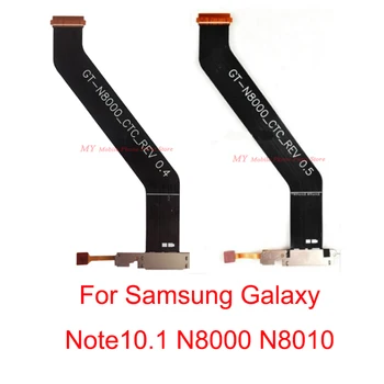 10 VNT Geros Kokybės USB Įkroviklis Įkrovimo lizdas Doko Jungtis Valdybos Flex Kabelis Samsung Galaxy Note 10.1 GT-N8000 N8010 Dalis