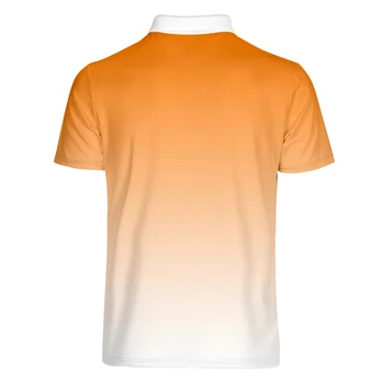 Harajuku Mada Mens 3D Stripe Marškinėliai Verslo Atsitiktinis Kultūrizmo Sporto Turn-žemyn Apykaklės Gradientas Trumpas Rankovės 3D Marškinėliai S-4XL