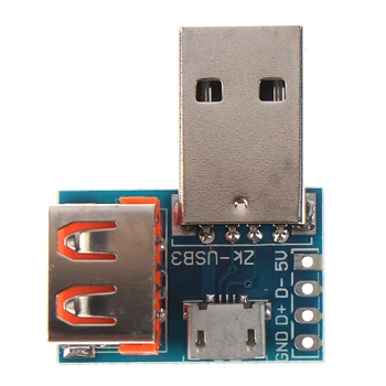 A tipo USB Keitiklis, Standartinė USB Moterų ir Vyrų Micro USB 4P Terminalo Adapteris Valdybos 2.54 mm Jungtis