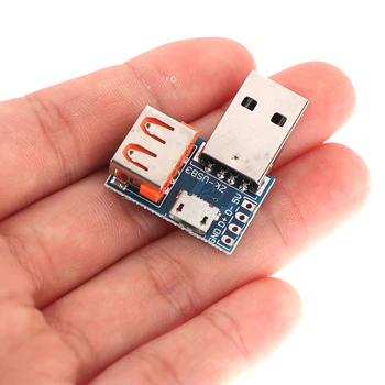 A tipo USB Keitiklis, Standartinė USB Moterų ir Vyrų Micro USB 4P Terminalo Adapteris Valdybos 2.54 mm Jungtis