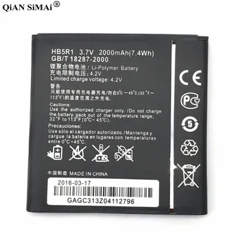 Naujas Aukštos Kokybės HB5R1 2000mAh baterija Huawei U8950D G500C G600 T8950D telefono