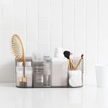 Plastikinis vonios kambario lentynų sienos kabo kosmetika stalčiuko virtuvės Spintoje rack nemokamai skylių apdailos dėžės wx8081839