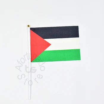 Palestina 14*21cm 10pieces vėliava, Rankomis mojuoja Vėliava, Nacionalinės Vėliavos susitikti,Paradas,šalis.Kabo,apdaila
