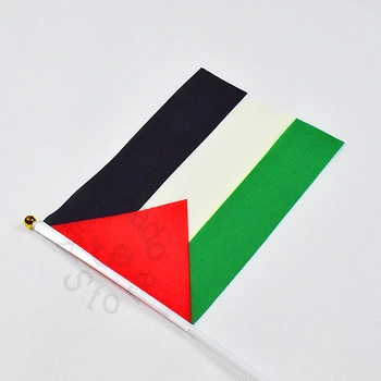 Palestina 14*21cm 10pieces vėliava, Rankomis mojuoja Vėliava, Nacionalinės Vėliavos susitikti,Paradas,šalis.Kabo,apdaila