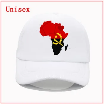 Afrikos futbolo širdies angolos beisbolo kepuraitę vyrai Moterys atvėsti Vasaros Tinklelio Trucker bžūp mados reguliuojamas snapback skrybėlės hip-hop skrybėlės