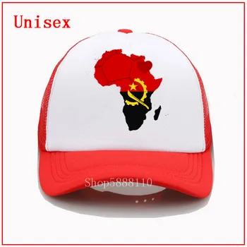 Afrikos futbolo širdies angolos beisbolo kepuraitę vyrai Moterys atvėsti Vasaros Tinklelio Trucker bžūp mados reguliuojamas snapback skrybėlės hip-hop skrybėlės