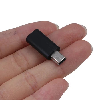 1Pc x Adapteris Įėjimo Micro USB+Produkcijos Mini USB, Micro USB Female į Mini USB Male