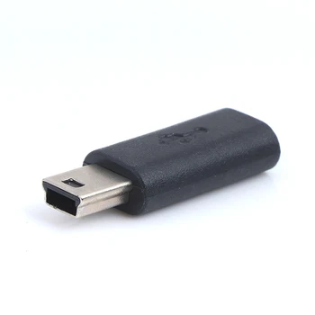 1Pc x Adapteris Įėjimo Micro USB+Produkcijos Mini USB, Micro USB Female į Mini USB Male