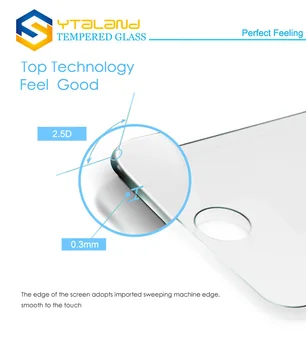 2.5 D 0.3 mm 9H+ Premium Grūdintas Stiklas Ekrano apsaugos Doogee T5 / T5S / T5 Lite Grūdinto stiklo Apsauginė Plėvelė