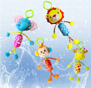 2020 Nauji Kūdikių Barškučių Mielas Gyvūnų Stiliaus Pliušiniai Žaislai Kūdikiams Automobilių Sėdynės Pakabukas Bell Žaislai, Naujagimių Lovelę Žaislai Lova Bell Lėlės