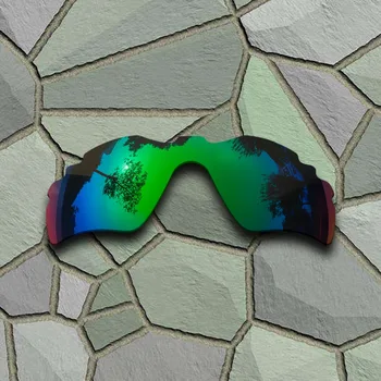 Pilkas Black&Green Jade Akiniai nuo saulės, Poliarizuoti Pakeitimas Objektyvai už Oakley Radaro Kelias Ventiliuojami