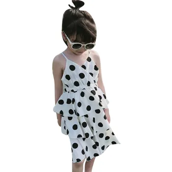 Baby Girl Dress Merginos Dot Modelis Sodo Gėlių Rankovės Kūdikio, Vaikiška Suknelė Carnival, Princess Gimtadienio Foto Drabužių