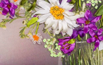 50x65cm Violetinės serijos gėlės Juostelės siuvinėjimo rinkinys dėmių tapybos rinkinys amatų rinkinys 