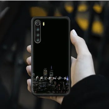 Central Perk Draugų Telefono dėklas padengti xiaomi Redmi pastaba 4 5 6 7 8 T X Plus Pro juodos spalvos vandeniui atsparus tpu coque silikono padengti