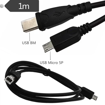 USB BM mikro 5P klaviatūros laidas, mobilusis telefonas OTG prijungtas prie klaviatūros, smart elektrinis pianinas app duomenų kabelis 1m