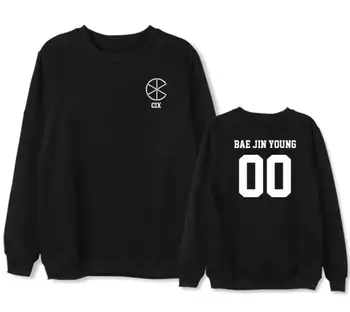 Kpop cix debiutas nario vardas spausdinimas o kaklo megztinis fleece series unisex prarasti k-pop hoodies 4 spalvos