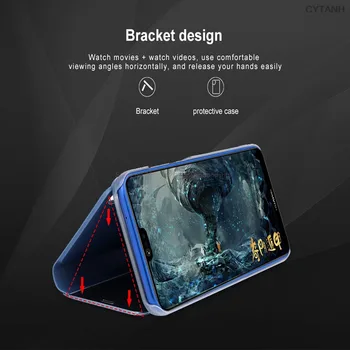 Smart Veidrodis, Flip Case Redmi 7a Telefonų Knygos Viršelio Xiaomi Redmi 7 Pastaba Atveju dėl Xaomi Xiomi Redmi7 a Redmi7a Note7 Stovėti Coque