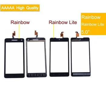 10vnt/daug Wiko Vaivorykštė/Rainbow Lite/Rainbow Uogiene 3G/Rainbow Uogiene 4G Touch Ekrano Skydelis Jutiklis skaitmeninis keitiklis Touchscreen Stiklo