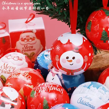 Kalėdų Išvakarėse animacinių filmų alavuotoji skarda kamuolys lauke Gimtadienio Dekoracijas saldainių dėžutė Linksmų kalėdų dekoracijas namams dovanų dėžutėje 20pcs