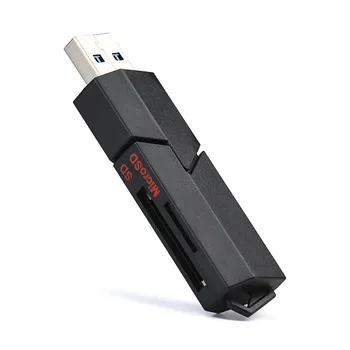 2in1 USB 3.0 Didelio Greičio Mikro SD SDXC T-Flash TF Atminties Kortelės Skaitytuvo Adapteris ard Skaitytuvo Adapteris Micro SD SDHC TF M2 MMC
