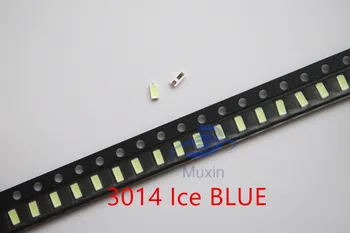 3014 SMD LED 50pcs/DAUG Chip ice blue Itin Šviesus 0,1 W 8-10LM 3V 30mA Paviršinio montavimo Chip Šviesos Diodų Lemputė SMD Granulių