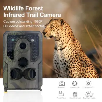 12MP 1080P Takas Kamera Wildcamera Wilde Priežiūros Naktį Gyvūnijos Skautų Kamera Kelio Takas Fotoaparatas 120° Plataus Kampo Objektyvas
