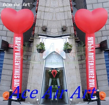 Specifical Individualų Pripučiamos Raudonos Širdies Oro Šokėja,širdies modelio stilius dangaus Vestuvės Valentino Papuošalai