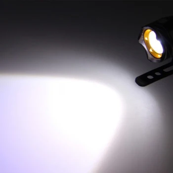 1PC Juoda Dviračių Priekiniams USB LED Šviesa Reguliuojamas Dviračio Žibintas Įkraunamas Akumuliatorius Zoomable Priekinis Dviračio lemputė, priekinis Žibintas