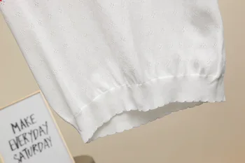 2019 m. Vasarą siuvinėti Vyšnių T marškinėliai Mados moterų saldus Tees Prašmatnus petras ziajać apykaklės mezgimas Viršūnes Tee A320