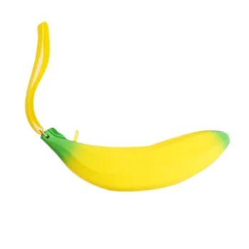 Naujovė Silikono Nešiojamų Bananų Monetos, Pieštukas Atveju Rankinėje Krepšys, Piniginė Dėklas Paketų Prižiūrėtojų Raktinę 8.29