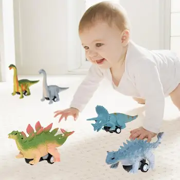 Dinozaurų Automobilis Puikus Traukti Atgal, Automobilis, Kad Vaikas Dovana Modeliavimas Dinozaurų Traukti Atgal, Automobilių Vaikai Modelis Tyrannosaurus Triceratopsas Žaislas