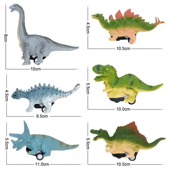 Dinozaurų Automobilis Puikus Traukti Atgal, Automobilis, Kad Vaikas Dovana Modeliavimas Dinozaurų Traukti Atgal, Automobilių Vaikai Modelis Tyrannosaurus Triceratopsas Žaislas