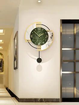 Šiaurės Prabangus Sieninis Laikrodis Didelis Skaitmeninis Silent Kūrybos Akrilo Sieninis Laikrodis Kaimo Didelė svetainė Reloj Sumalti Namų Dekoro AD50WC