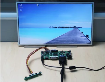 Latumab Nauji LCD LED LVDS Valdiklio plokštės tvarkyklių rinkinį, skirtą B156XW04 Prieš 5 HDMI + DVI + VGA Nemokamas pristatymas