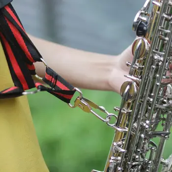 Nemokamas pristatymas Saksofonas Petį Sax Diržas Su Kabliu lengvi Woodwind