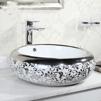 Sidabro Geros kokybės porceliano, keramikos kriauklės vonios plauti rankas baseino turas