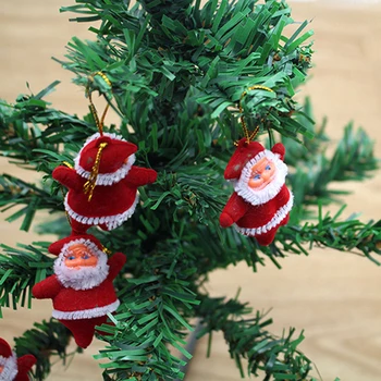 6pcs/set Enfeites De Natal Linksmų kalėdų papuošalai Kalėdų Senelis, senis besmegenis Medžio Žaislas, Lėlė Pakabinti Papuošalai namuose kalėdų Dovana