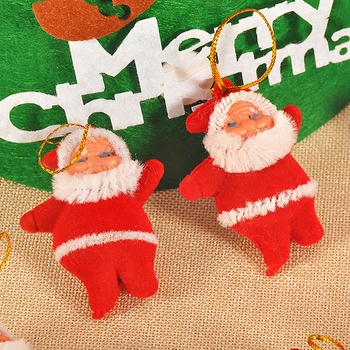 6pcs/set Enfeites De Natal Linksmų kalėdų papuošalai Kalėdų Senelis, senis besmegenis Medžio Žaislas, Lėlė Pakabinti Papuošalai namuose kalėdų Dovana