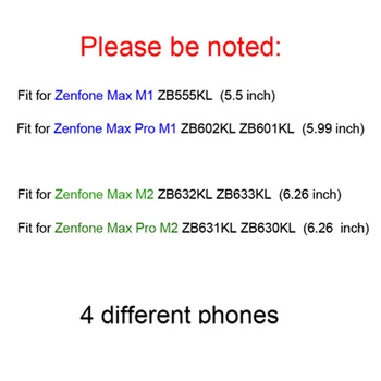 Už Asus ZB631KL ZB630KL Atveju 360 Visas Apsaugos Hard Cover Telefono dėklas skirtas Asus ZenFone Max Pro M2 ZB631KL 6.26