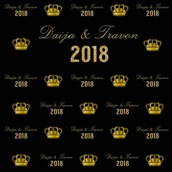 Golden Crown Vestuvių Žingsnis Ir Pakartokite Fonas Foto Studija Prabangūs Blizgučiai 2018 Gimtadienio Fotografijos Fonas