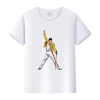 Freddie Mercury Vaikų Marškinėliai Drabužių Karalienė Juokingi Marškinėliai Balti Vaikams Berniukams Trumpomis Rankovėmis, Tshirts Hip-Hop Streetwear Punk